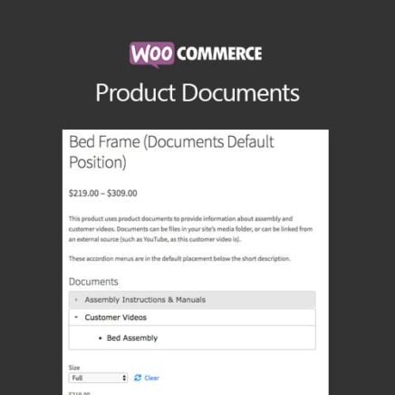 Woocommerce Product Documents
