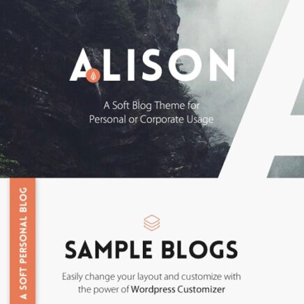 Anne Alison Soft Personal Blog Theme