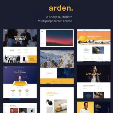 Arden A Sharp Modern Multipurpose Wordpress Theme