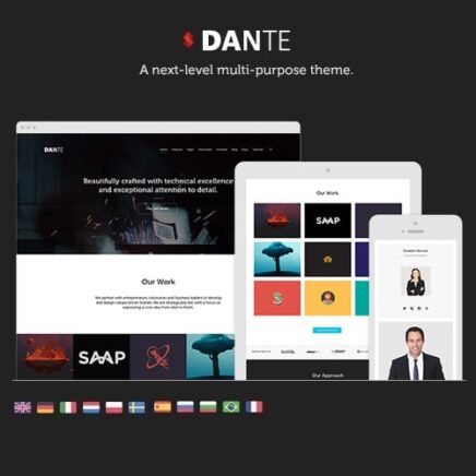 Dante Responsive Multi Purpose Wordpress Theme