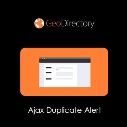 Geodirectory Ajax Duplicate Alert