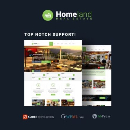 Homeland Responsive Real Estate Theme For Wordpress