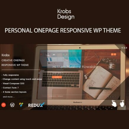 Krobs Personal Onepage Responsive Wp Theme