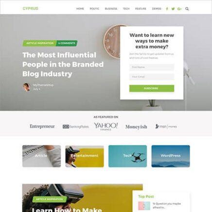 Mythemeshop Cyprus Wordpress Theme