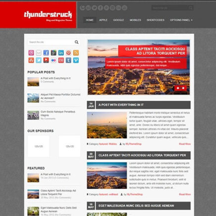 Mythemeshop Thunderstruck Wordpress Theme