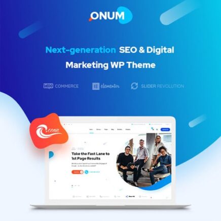 Onum Seo Marketing Elementor Wordpress Theme