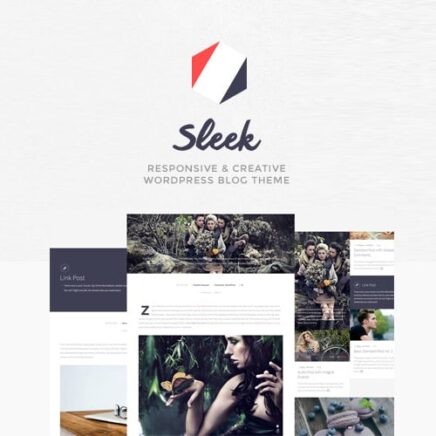 Sleek Responsive Creative Wordpress Blog Theme