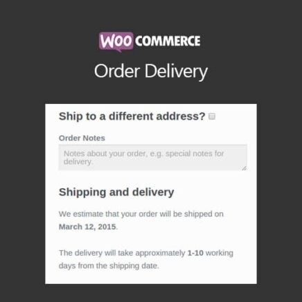 Woocommerce Order Delivery