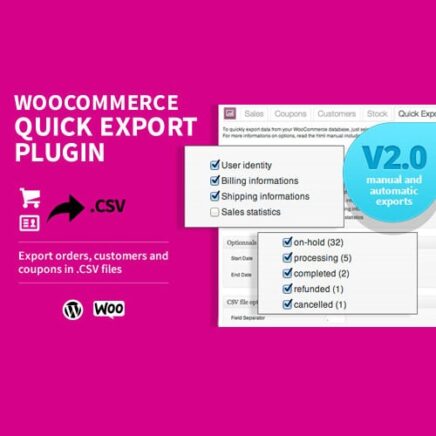 Woocommerce Quick Export Plugin