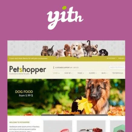 Yith Petshopper E Commerce Theme For Pets Products