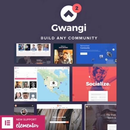 Gwangi Pro Multi Purpose Membership Social Network Buddypress Community Theme