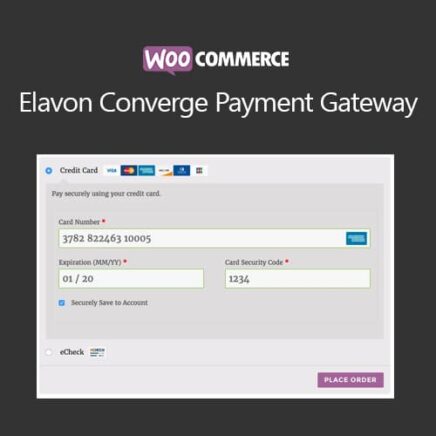 Woocommerce Elavon Converge Payment Gateway