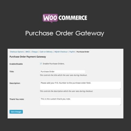 Woocommerce Purchase Order Gateway