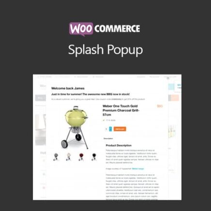 Woocommerce Splash Popup