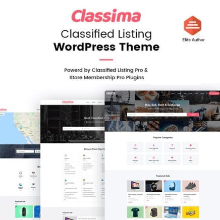 Classima Classified Ads Wordpress Theme