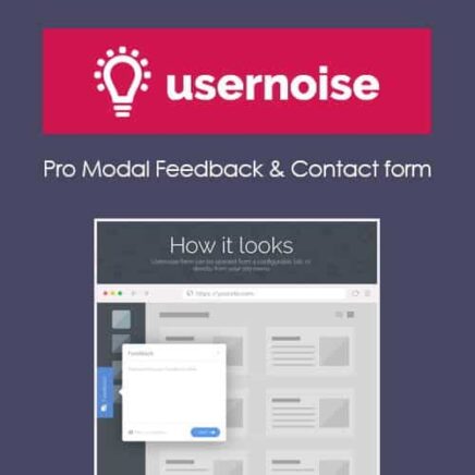Usernoise Pro Modal Feedback Contact Form