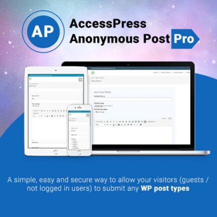 Accesspress Anonymous Post Pro