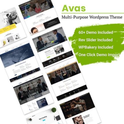 Avas Multi Purpose Elementor Wordpress Theme