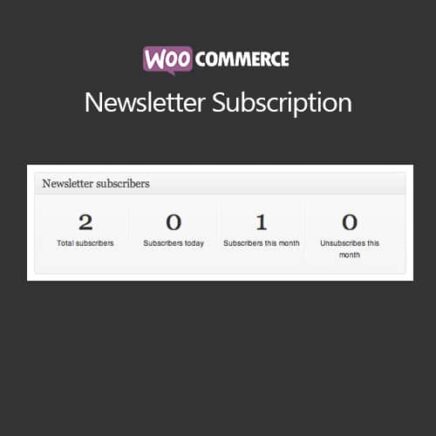 Woocommerce Newsletter Subscription