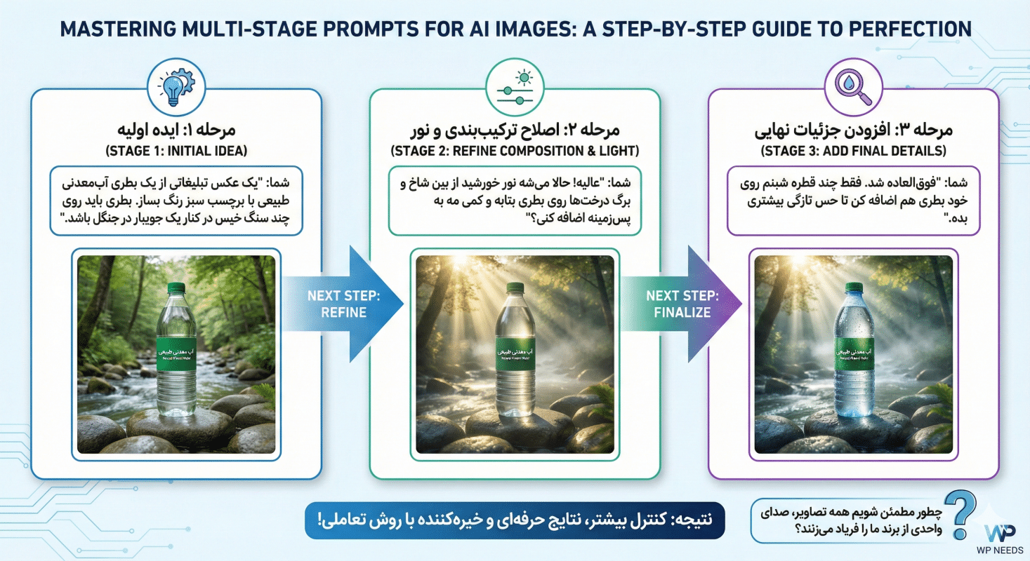 بهترین پرامپتها برای تولید تصویر محصول با هوش مصنوعی (Chatgpt و Midjourney) چیست؟ 5 چگونه میتوانیم با پرامپتهای چندمرحلهای در Chatgpt به نتیجه دلخواه برسیم؟