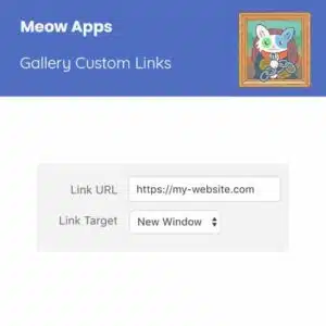 Meow Gallery Custom Links
