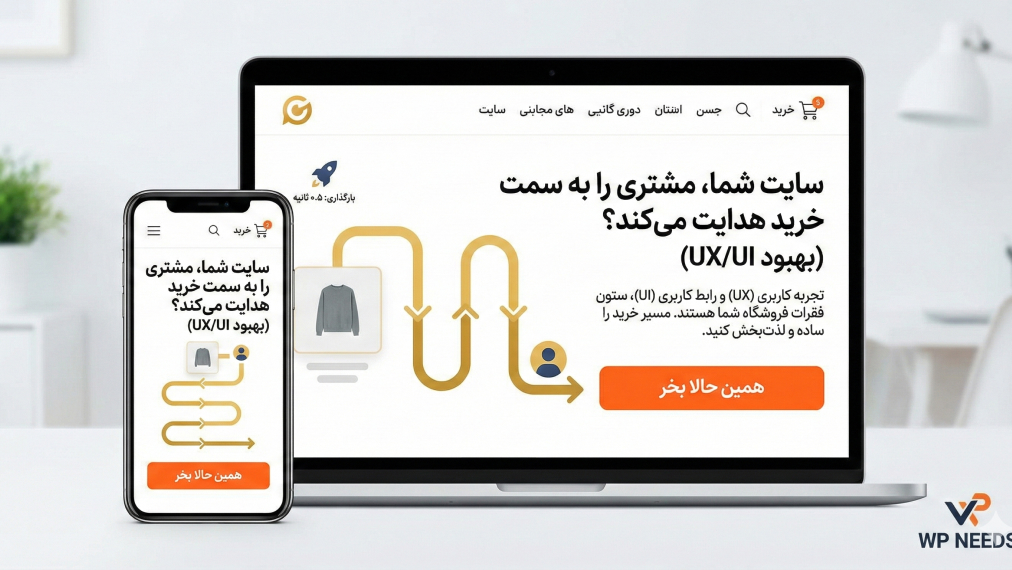 راه های افزایش فروش سایت 🚀 | +۲۰ روش عملی و تضمینی برای وردپرس 1 آیا طراحی سایت شما، مشتری را به سمت خرید هدایت میکند؟ (بهبود Ux/Ui)