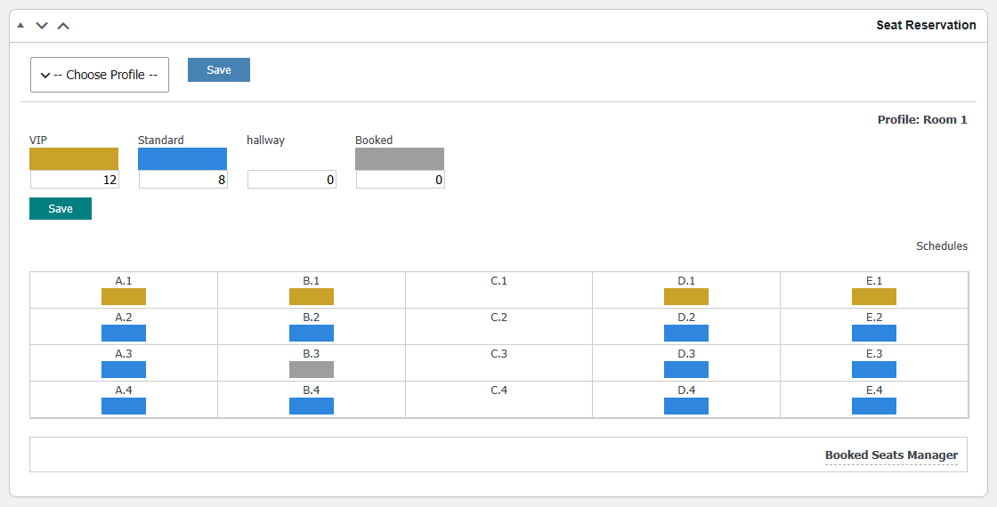 جعبه Seat Reservation در صفحه ویرایش محصول