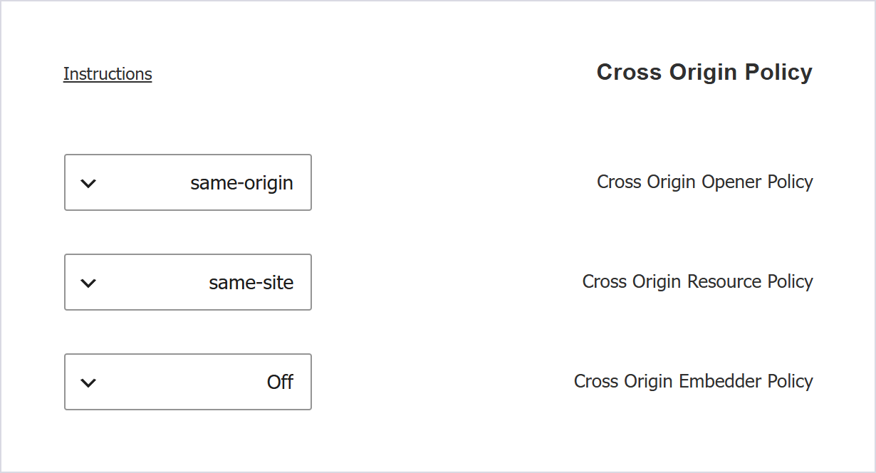 افزونه امنیتی واقعا ساده نسخه پرو | Really Simple Security Pro 1 بخش سیاستهای Cross Origin در صفحه تنظیمات Really Simple Security Pro